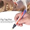 Ear Tag Pen, No Fading Livestock Marking Pen Black with Spare Pen Head for Cattle