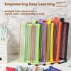 Colorful Mesh Zipper Pouch Bags Transparent Pencil Case Makeup Cosmetic Storage Bag Travel Organizer Stationery Office School