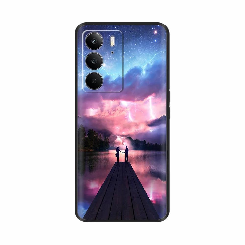 Für Realme C75 4G Handyhülle Abdeckung 6,72" Weiches Silikon Süßes Cartoon Bemaltes Funda Für Oppo Realme C75 RealmeC75 4G C 75 Schalen