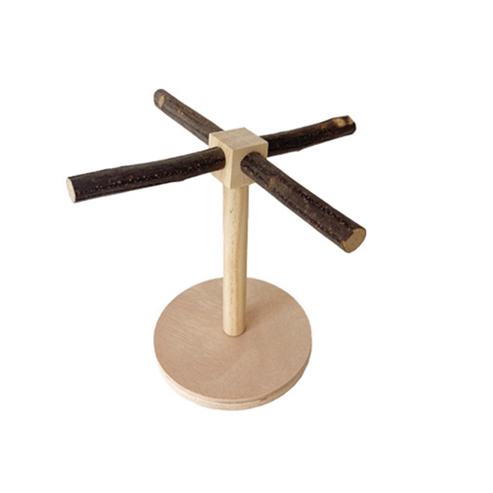 

Деревянная жердочка для птиц, вращающаяся молярная подставка для попугаев, припасы для корелл, жердочки-скребки для маленьких и средних попугаев A