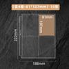 SINGBA 10Pcs Big A5 Card Refill Pages Ultra Clear Photo Sleeves for Wide Polaroid Postcard Picture Letter Memo 6-Ring Binder