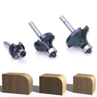 3pcs 1/4 Inch Shank Corner Round Over Router Bit With Bearing Strength Woodworking Milling Cutter Long Life Router Bits