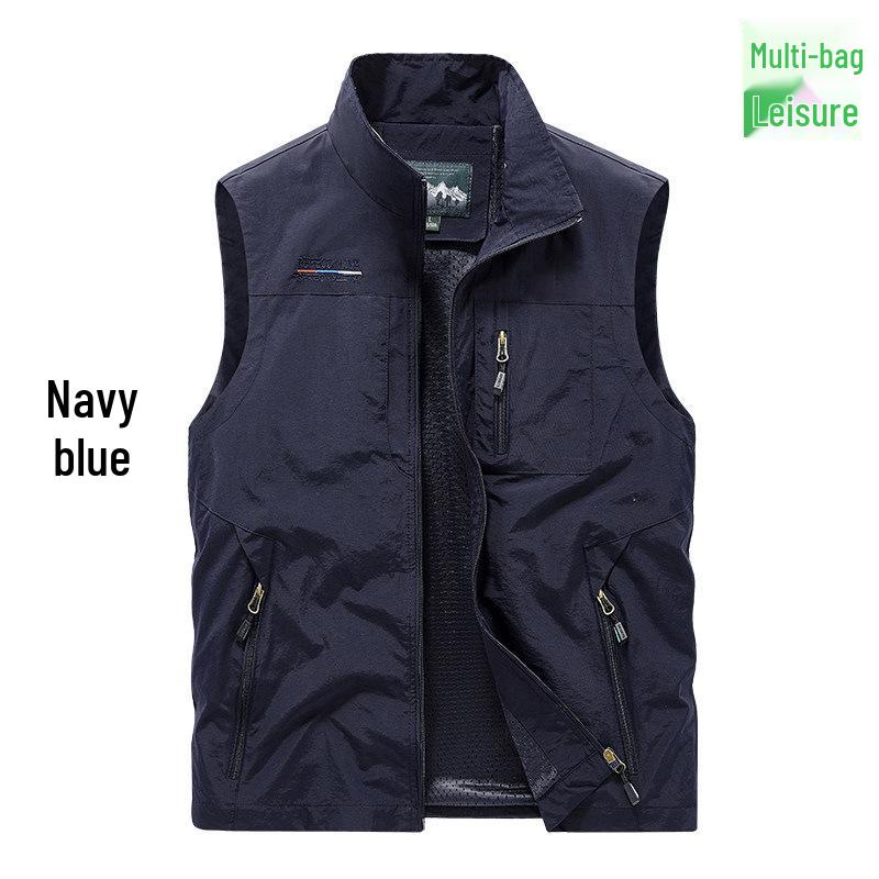 Men's Multi-Pocket Casual Sports Vest for Fishing and Outdoor Activities