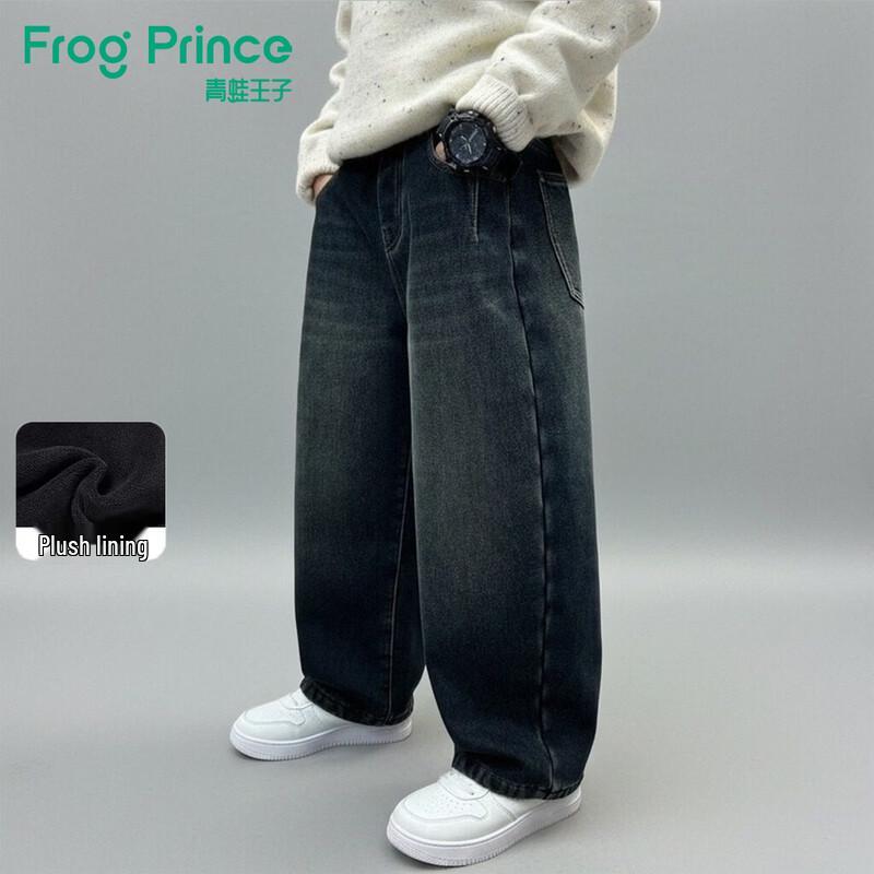 Джинсы для мальчиков с флисовой подкладкой  Лягушка-принц 120