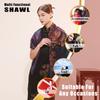 Fragrant Cloud Yarn Purple Flower Design 42x42 Inch Elegant Xiangyun Silk Square Scarf for Women Daily Use