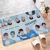 Kpop Group T-Treasure Floor Mat INS Style Soft Bedroom Floor House Laundry Room Mat Anti-skid Household Carpets