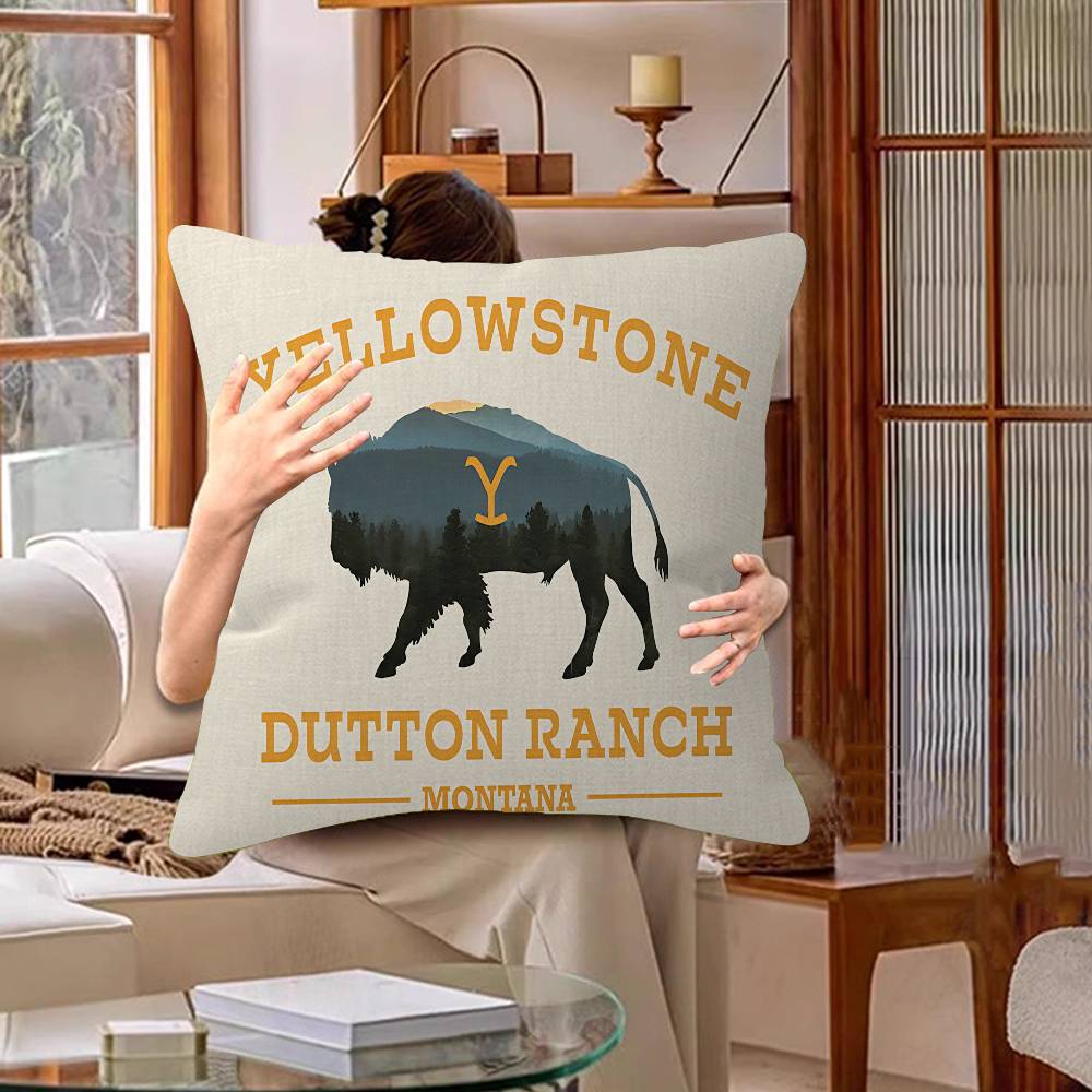 Y-Yellowstone D-Dutton Ranch Personalized picture text home decorative pillows Household Gifts 45x45cm