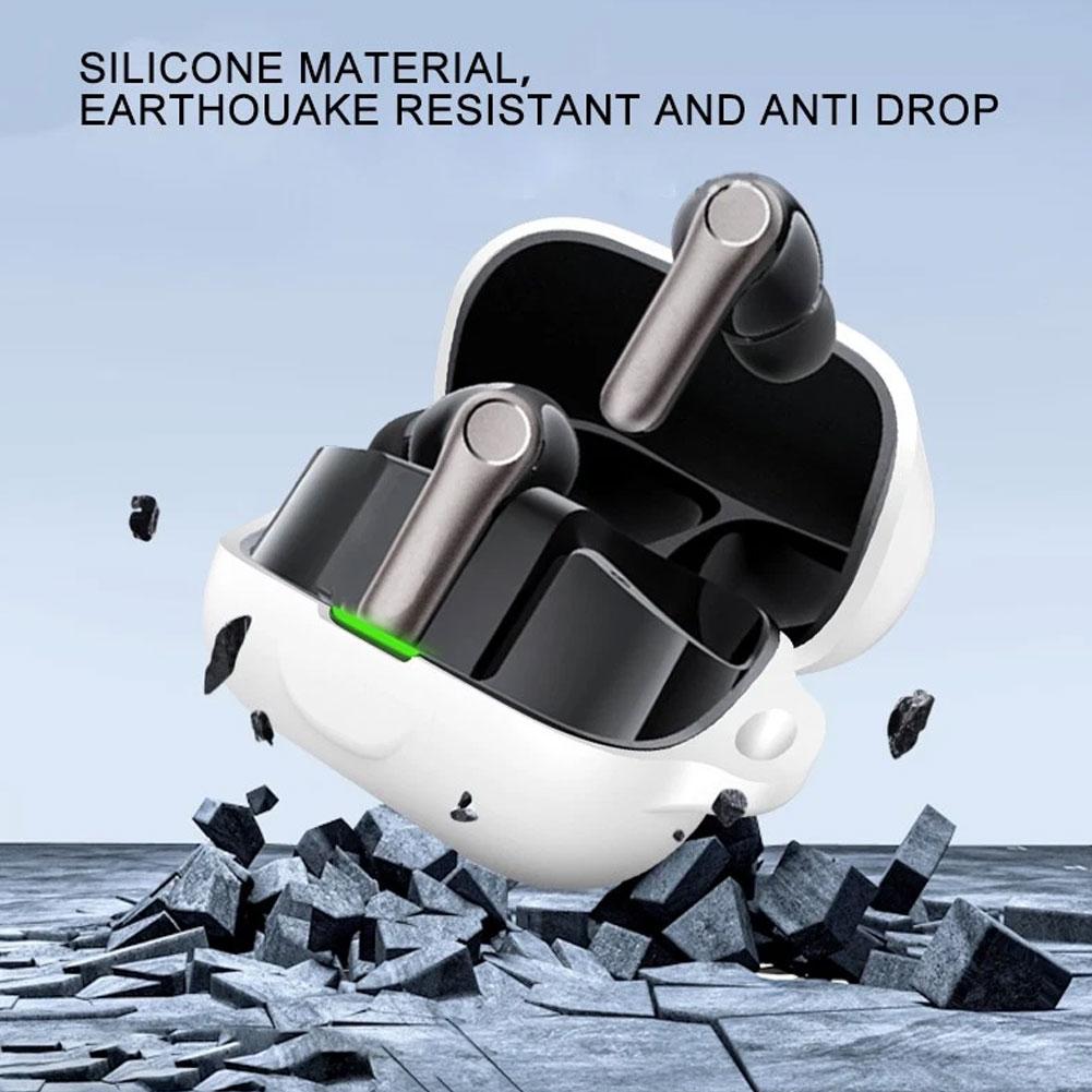 Silicone Shockproof Protective Case for EarFun Air Pro4+ Anti Drop Scratch Resistant Lightweight Soft Headphone Cover Slim