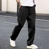 Men's Casual Elastic Waistband Drawstring Breathable Color Pants