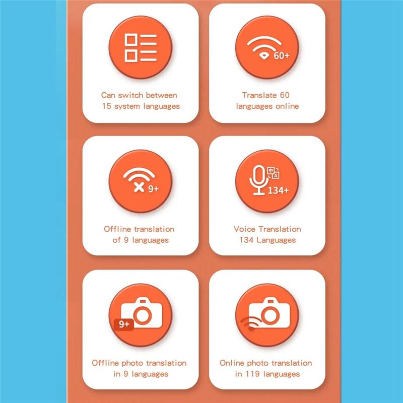 B03B-Scanner Translation Pen Offline Smart Language Voice Translator Machine 134 Languages Intelligent Translator Pen Durable Bl