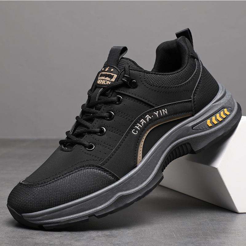 Non-slip Men's Shoes New Breathable Outdoor Casual Shoes Soft Sole Wear-resistant Work Shoes Comfortable Lace-up Sports Shoes Men