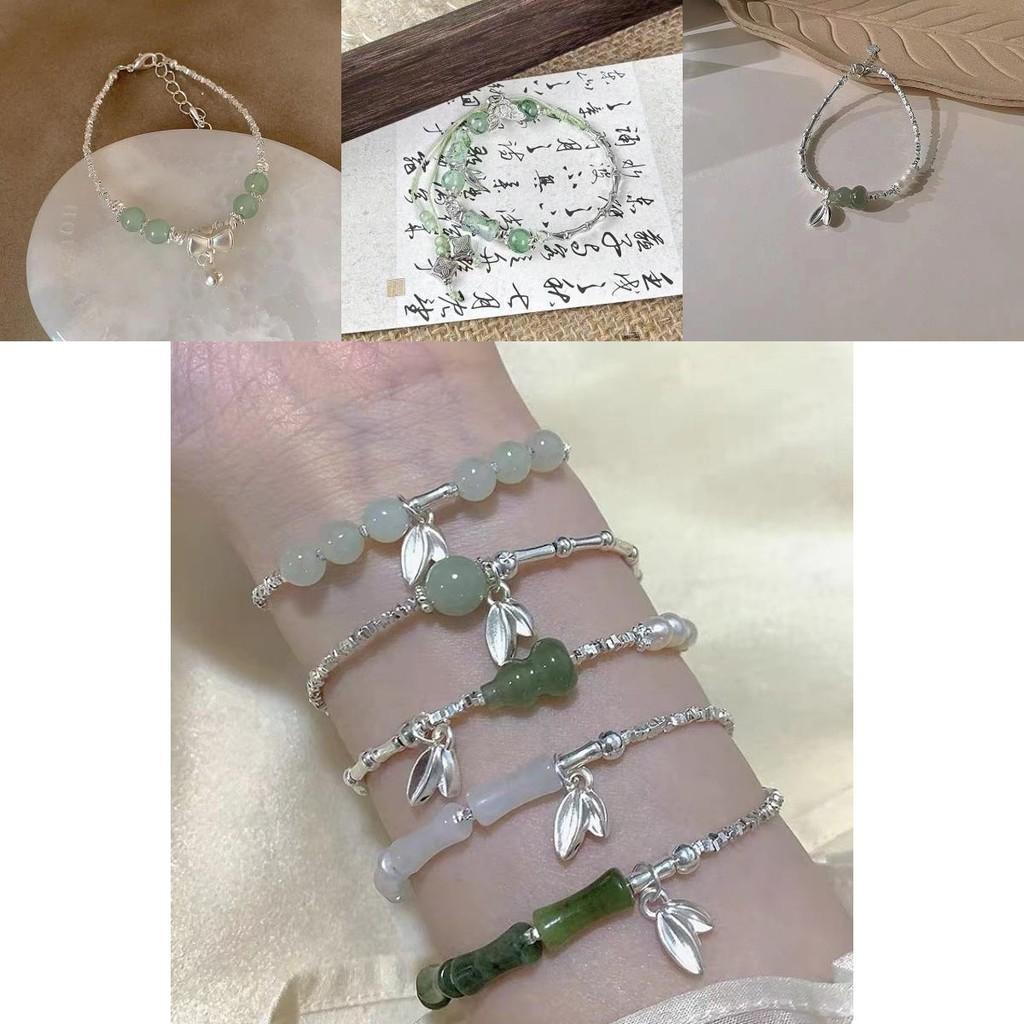 Exquisite Glass Gourd Pendant Bracelet For Women With Unique Geometric Design And Modern Chic Style