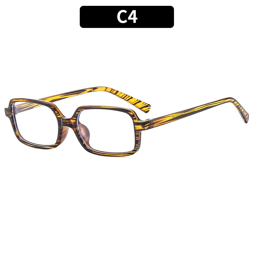 Fashion Retro Small Rectangular Frame Anti Blue Light Glasses for Women Ins Simple Commuting Computer Eye Eyeglass Frame