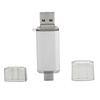 U Disk 3-in-1 Aluminiumlegierung HighSpeed Silber USB3.0 Flash Disk für Mobiltelefone Computer(256 GB )