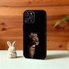L-Luxury F-Fashion leopard Print Phone Case For iPhone17 16 15 14 13 12 11 Pro Max Plus,5G Soft Black Case