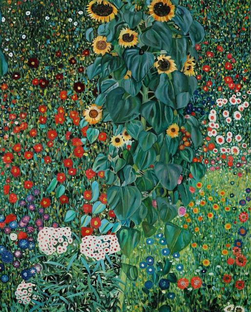 Gustav Klimt Flower Garden Diamond Painting 2022 New Collection Courtyard Landscape Diamond Embroidery Full Cross Stitch Q368