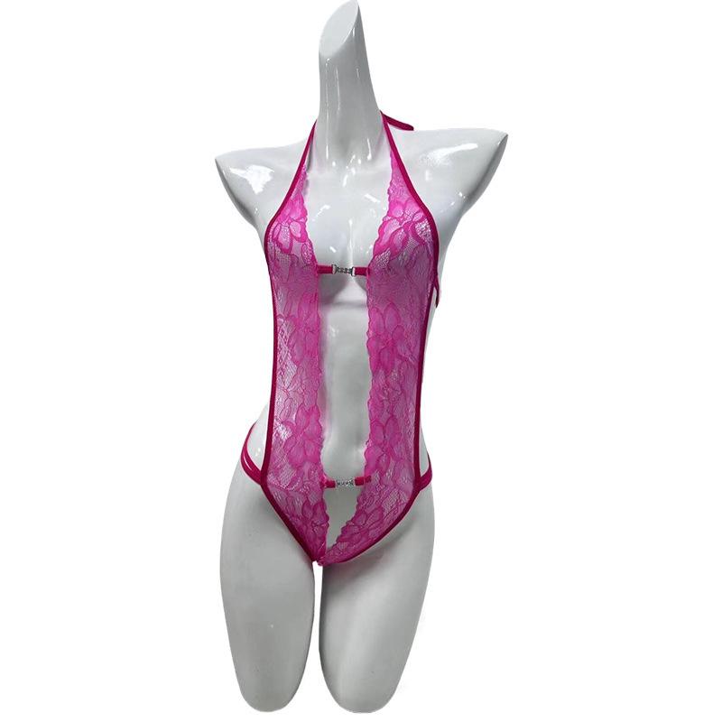 Hot nightclub sexy lingerie lace neck transparent sexy pajamas female flirting shame uniform temptation