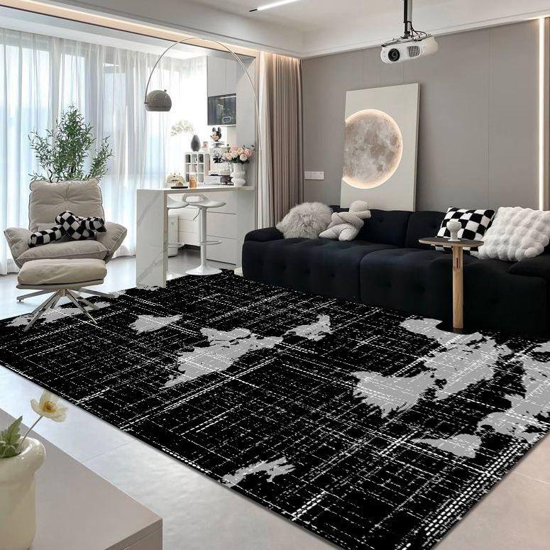 Nordic Modern Abstract Carpets for Living Room Home Floor Mat Study Large Area Rug Washable Bedroom Decor Minimalist Carpet