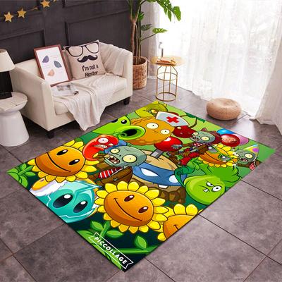 Zombie Plants Party Themed Anti-Slip Rugs - Polyester Home Decor, Suitable for Bedrooms, Living Rooms, Doorways, Studios, and Decorations