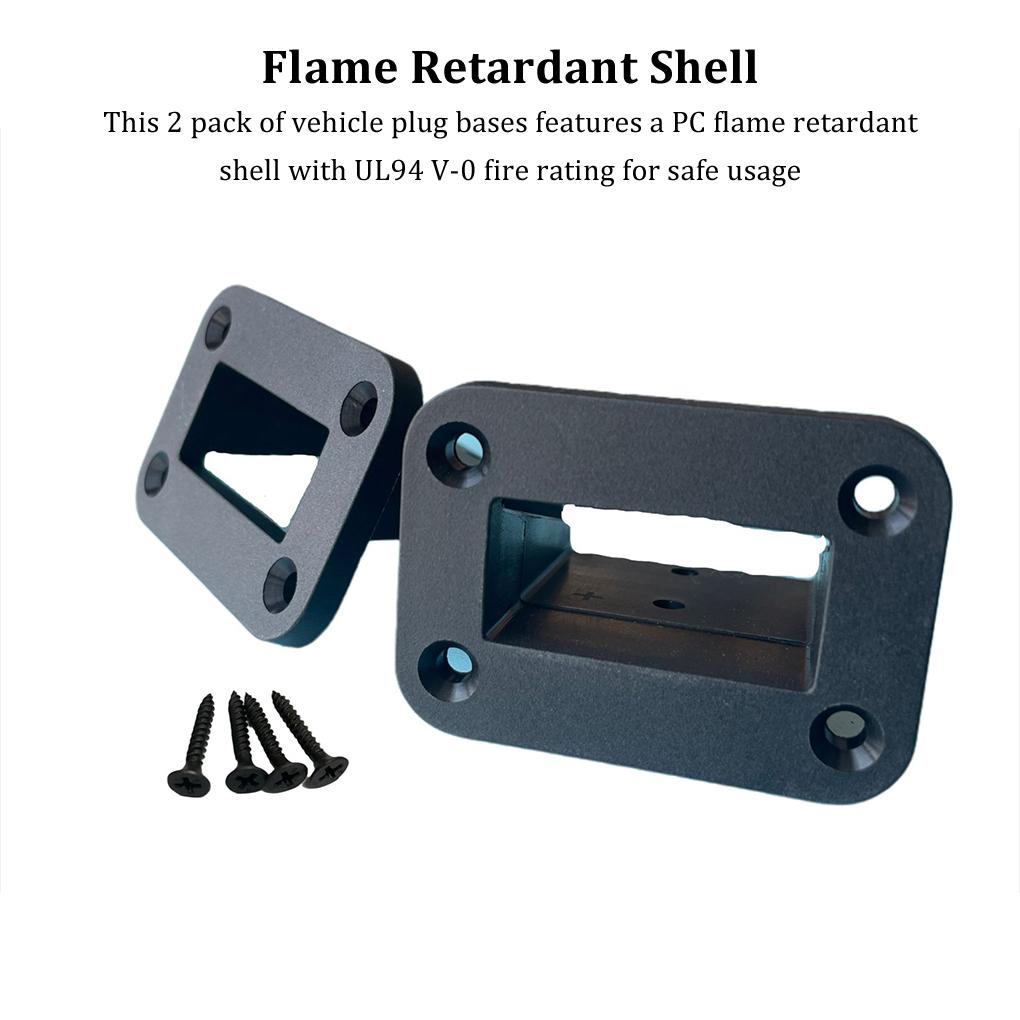 Plug Vehicle Panel 600V50A High Current Charging Connector For Vehicle Plug Base