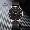 ORSGA Fashion Ultraflache Minimalistische Herren-Quarzuhr Wasserdicht