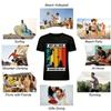 Vintage Color Block Print Outdoor Rock Climbing T-Shirt Pure cotton T-shirt