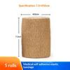 Sports Fixing Finger Wrist Leg 5 Pcs 2.5 5 7.5 10Cm Self Adhesive Elastic Non Woven Disposable Cohesive Bandage Tape