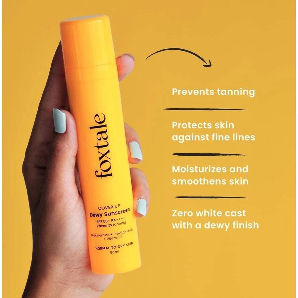 Foxtale CoverUp Dewy Sunscreen With Niacinamide 50ml
