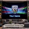 Wall Hanging Tapestry Custom NameWest Bromwich Albion Pattern Personalized Printed Fabric Wall Decor