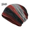 Comfortable Skin Friendly Fabric Cap Women's Geometry Print Slouchy Hat, Casual Soft Stretch Skull Stylish Decorative Head Accessory Cap, Warm Cancer