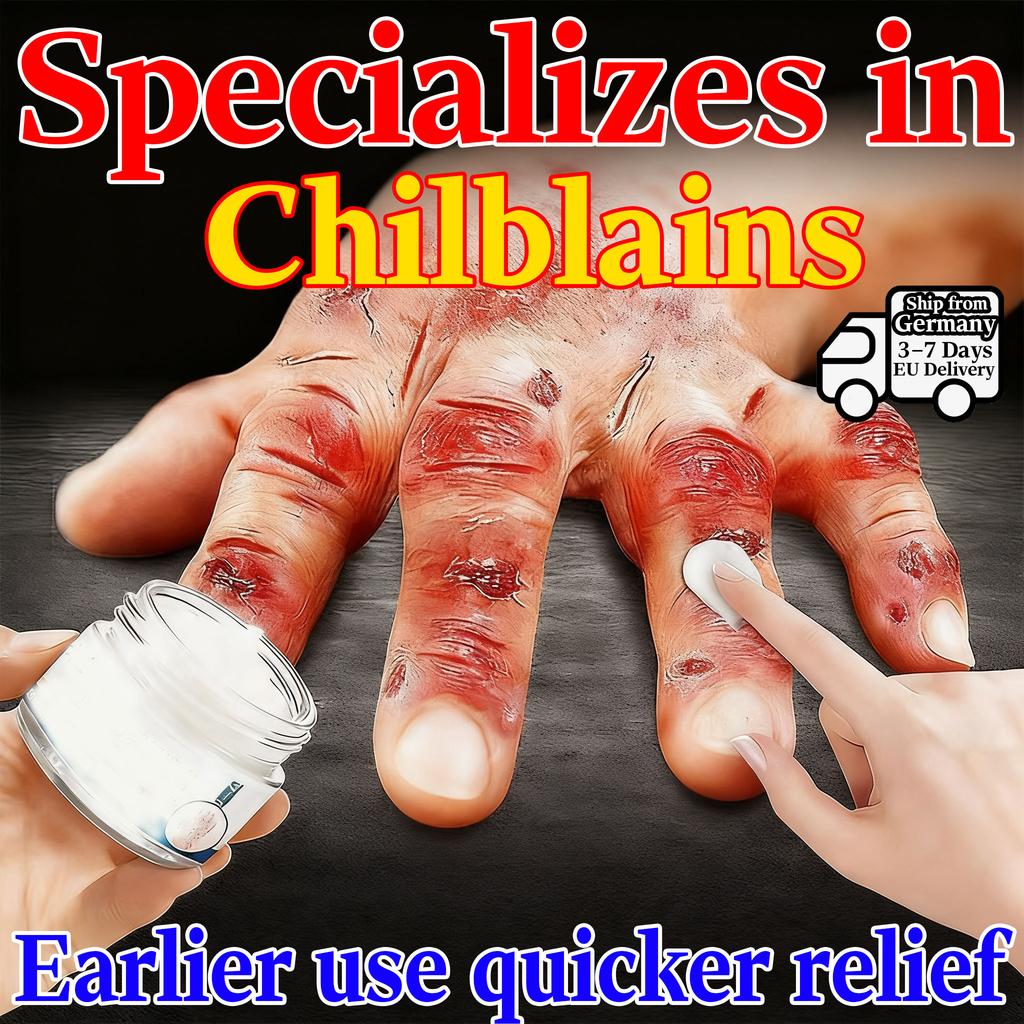 Organic Lotion for Chilblains & Dry Cracked Hands Feet - Gentle Skin-Caring