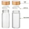 Set of 4 Square Seasoning Bottles: Chili Cumin Storage & BBQ Printing Jars