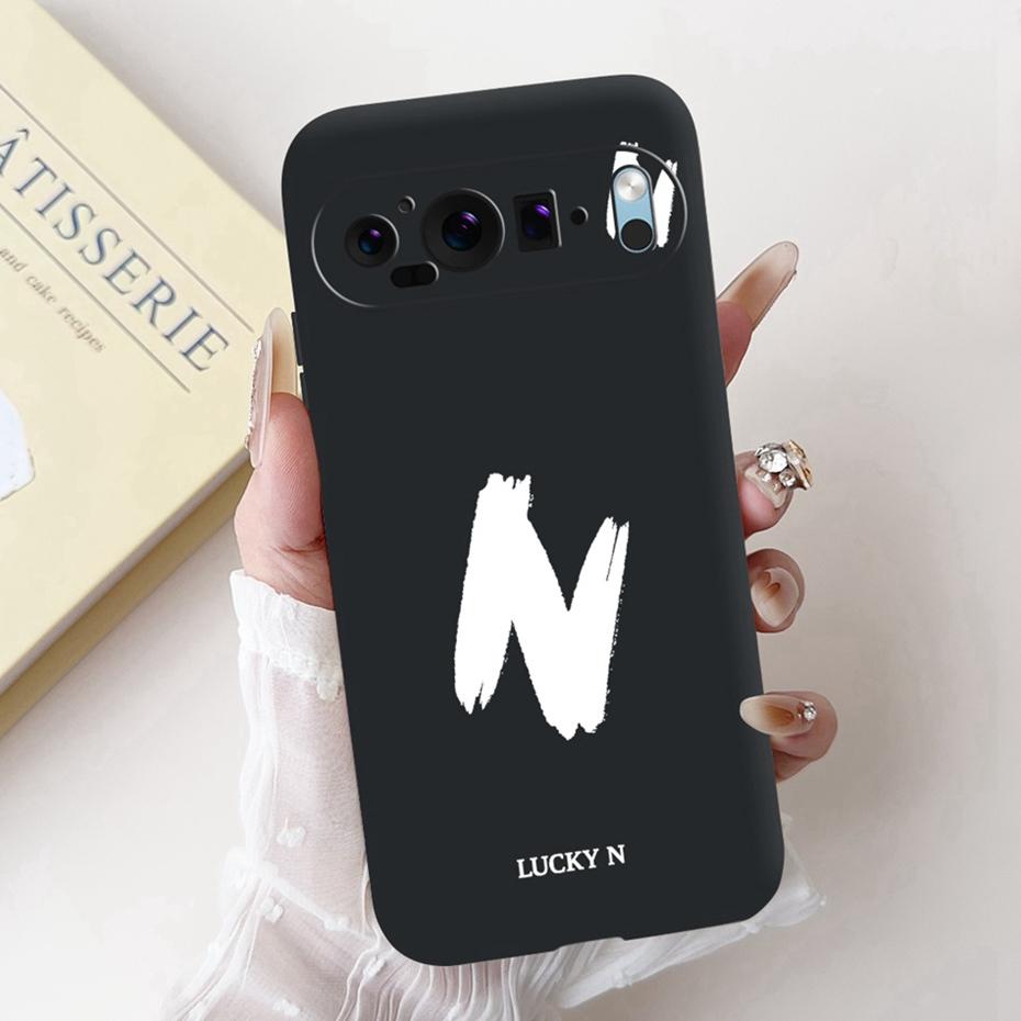 New Fashion Letter Phone Case For Google Pixel 9 Pro 9A Soft Silicone Shockproof Cover For Google Pixel9 9A 9Pro Cases Bumpers