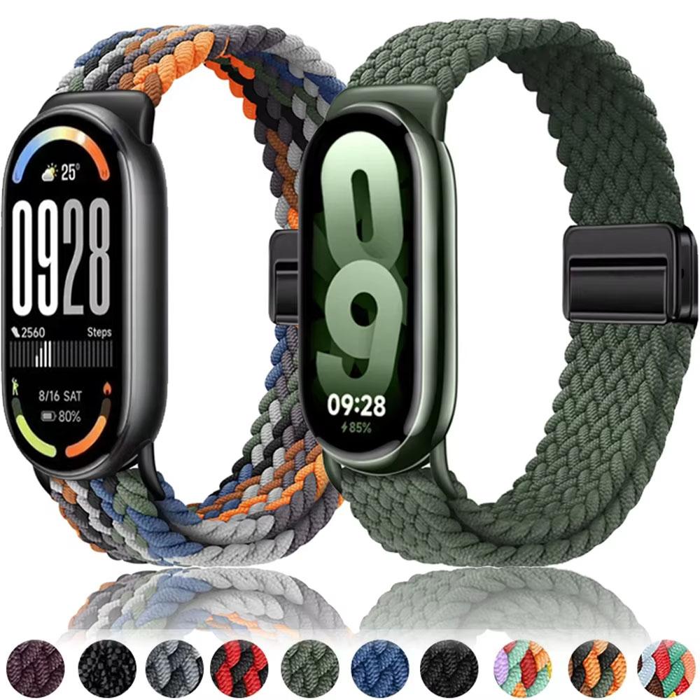 Nylon-Armband für Xiaomi Mi Band 11 10 Hochwertiges atmungsaktives Sport-Armband Zubehör für Mi Band 9 8 NFC Ersatz-Uhrenarmband 3