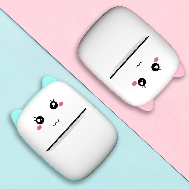 Portable Thermal Printer MINI Wirelessly BT 203dpi Photo Label Memo Wrong Question Printing With USB Cable Imprimante Portable