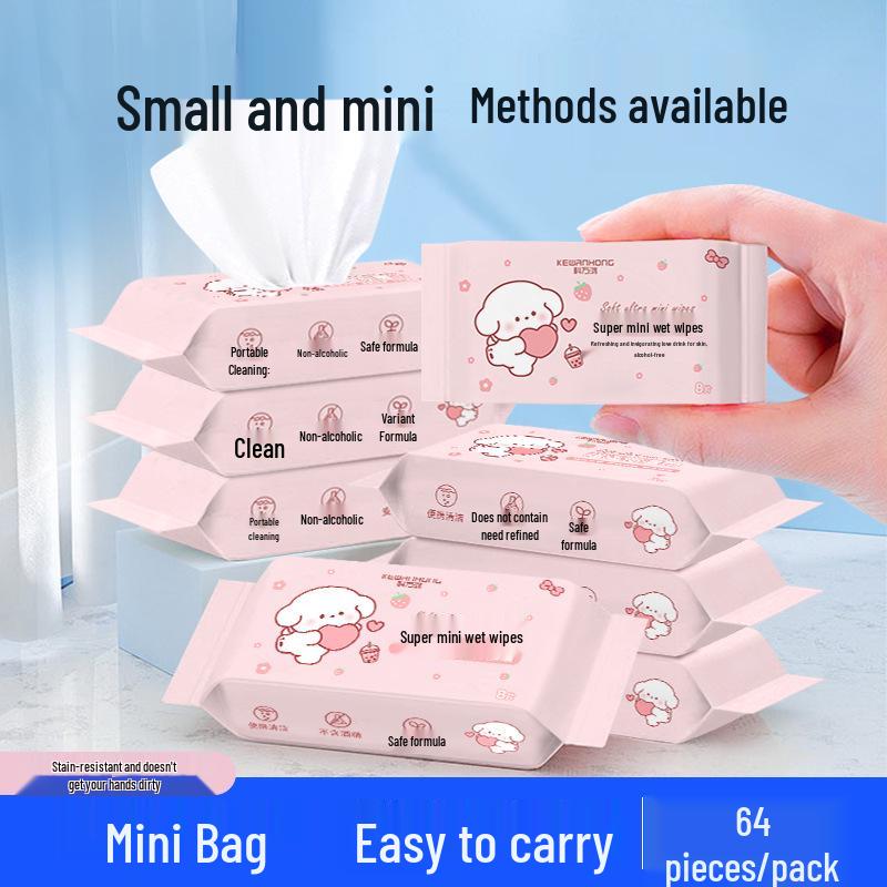

Compact Hand and Mouth Wet Wipes: Safe, Non-Irritating, Hygienic Clean for Kids and Families. Striped Puppy 1 Pack