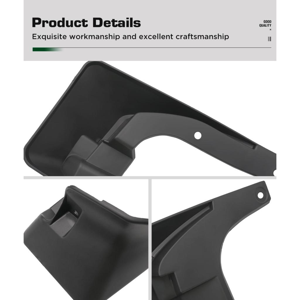 4 STÜCKE Auto Schmutzfänger Spritzschutz Kotflügel Auto Schmutzfänger Kompatibel mit Toyota Yaris Vios Belta Limousine 2014 2015 2016 2017