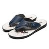Mode Neue Sommer Herren Hausschuhe Atmungsaktiv Luxus Herren Sandalen Strand Klassiker Echtes Leder Herren Hausschuhe Outdoor Herren Flip Flops