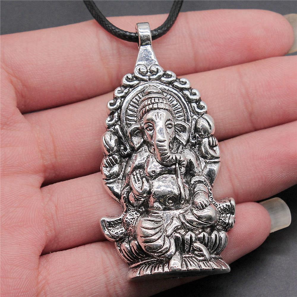 45cm Necklace Leather Chain Big Chief Pharaoh Buddhism Minimalist Jewelry Components QN015