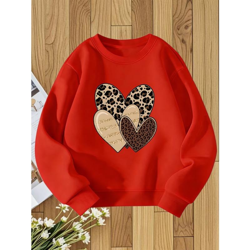 European Size unisex Round Neck Sweatshirt with Fashionable Print, a Versatile Top