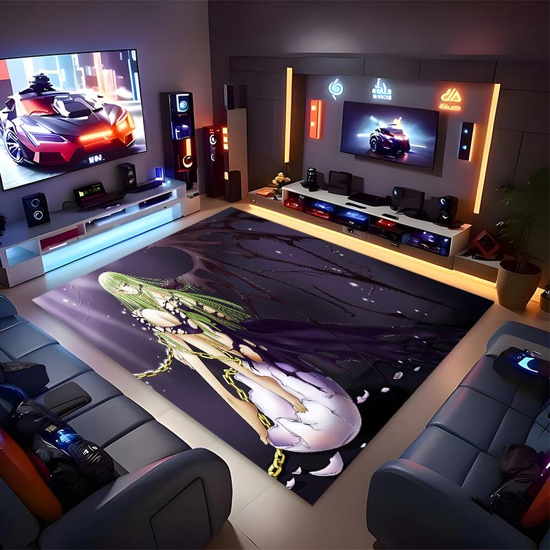 Anime Code Geass Printed Absorbent Washable Carpet,Non-Slip Bathroom Mats,Kitchen Rugs,Living Room Entrance,Camping Picnic Rugs