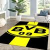 Borussia Dortmund Floor Mat Design For Foyer Outdoor Study Room Playrooms Antislip Carpet Anime Office Decor Wedding Party Gift