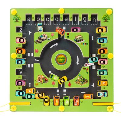 Magnetic Letter Pairing Cognitive Parking Labyrinth Pen Holding Training Hand-eye Coordination Double Battle Early Education Educational Toys