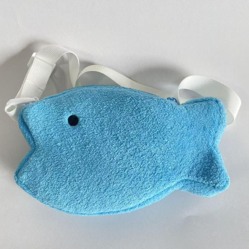 Cartoon Style Plush Crossbody Bag Adorable Soft Casual Shoulder Bag 1Pcs for Teen Girls Shopping Weekend Outing