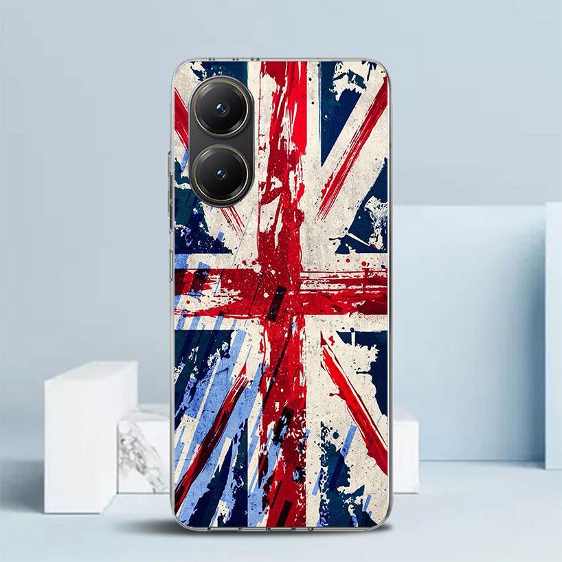 Union Jack England UK Flag Soft Cover for Xiaomi Poco F7 Ultra X7 X6 X5 Pro M7 Phone Case Redmi 15 15C 13 13C 12 12C 10 10C Prin Xiaomi Poco X5 Pro