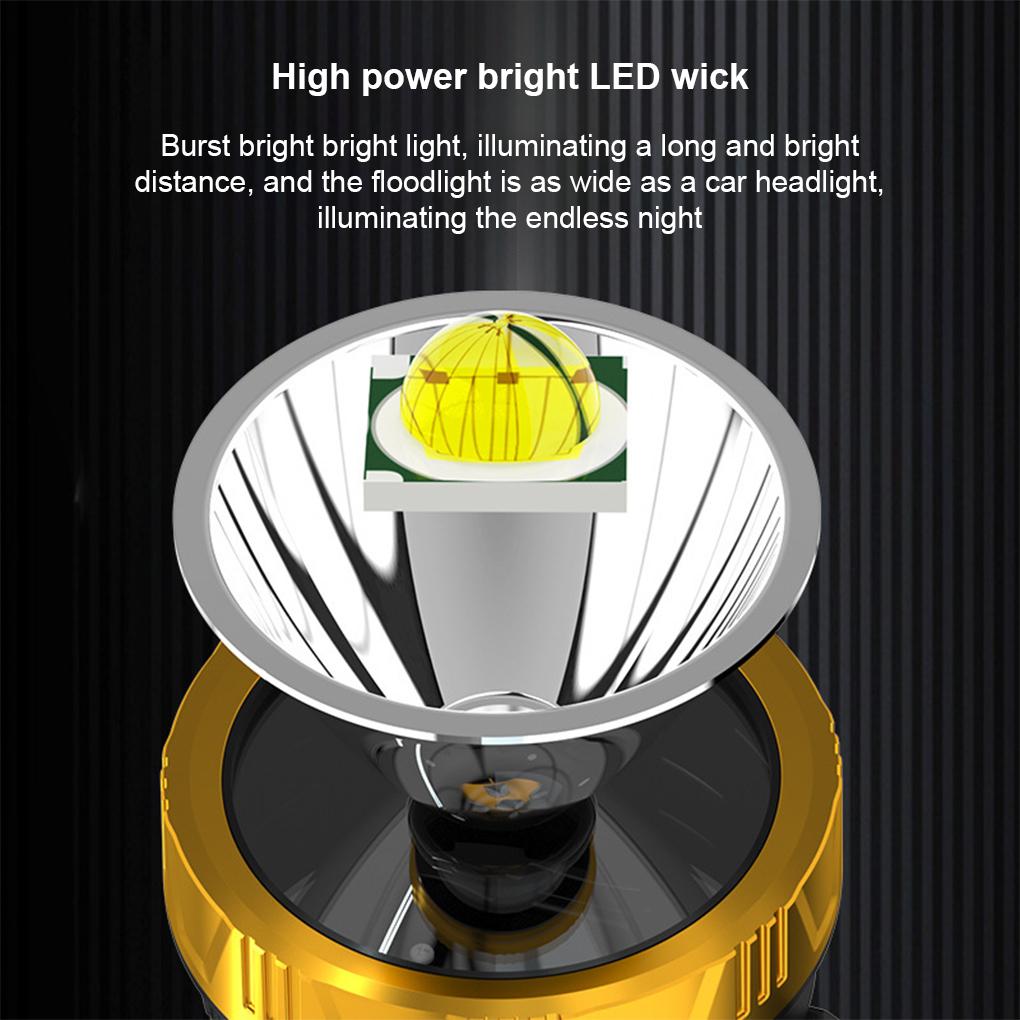 Searchlight Waterproof Powerful Skidproof Multi Modes Flashlight Sturdy Long Range Adjustable Spotlights Camping Hiking