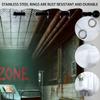 2Pcs Perforated Blackout Curtain Light Block Privacy Drape Living Bedroom Halloween Hospital Corridor Zone Horror Window Deco