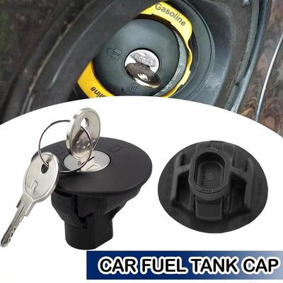 Auto-Kraftstofftankdeckel mit Schloss und Schlüsseln Sicherer Gasbehälterdeckel Ersatzteil für Auto-Kraftstoffsystem Diebstahlschutz Auto-Zubehör Q2P1