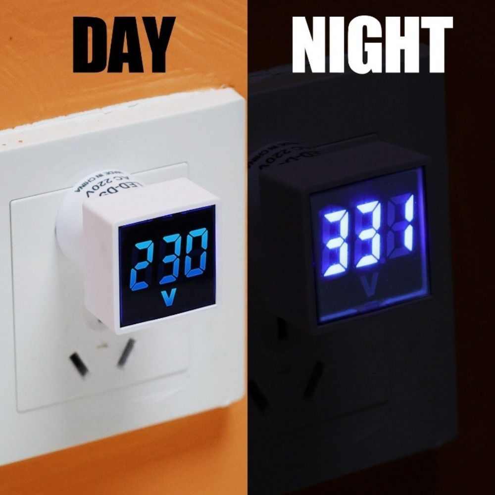 50-500V Test Indicator Light Voltmeter Universal Car Motorcycle Detector New Digital Voltmeter