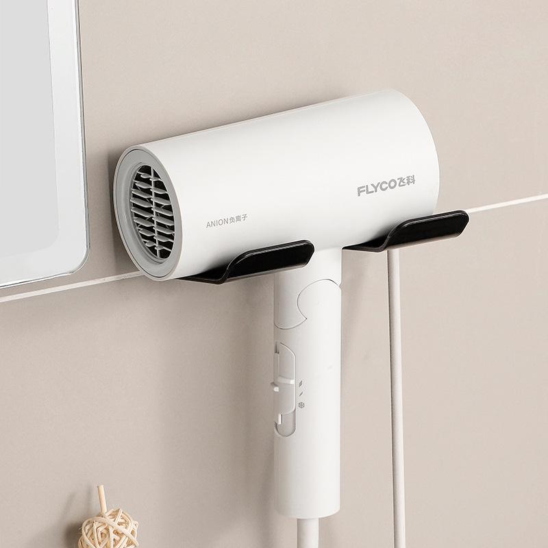 Wandmontierter Haartrockner-Organizer ohne Bohren - Hochbelastbares Badezimmerregal